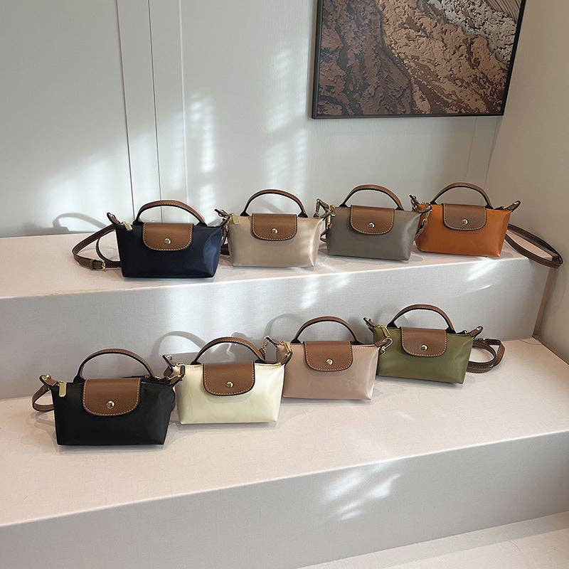 Simple Color Block Crossbody Bag