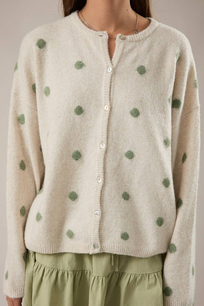 Harbor Dot Sweater Cardigan