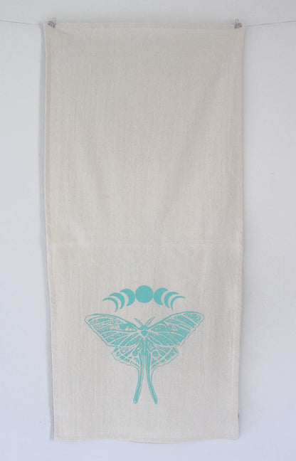 Organic Cotton Luna Moth Tea Towel