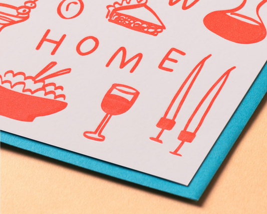 Letterpress Happy New Home Card