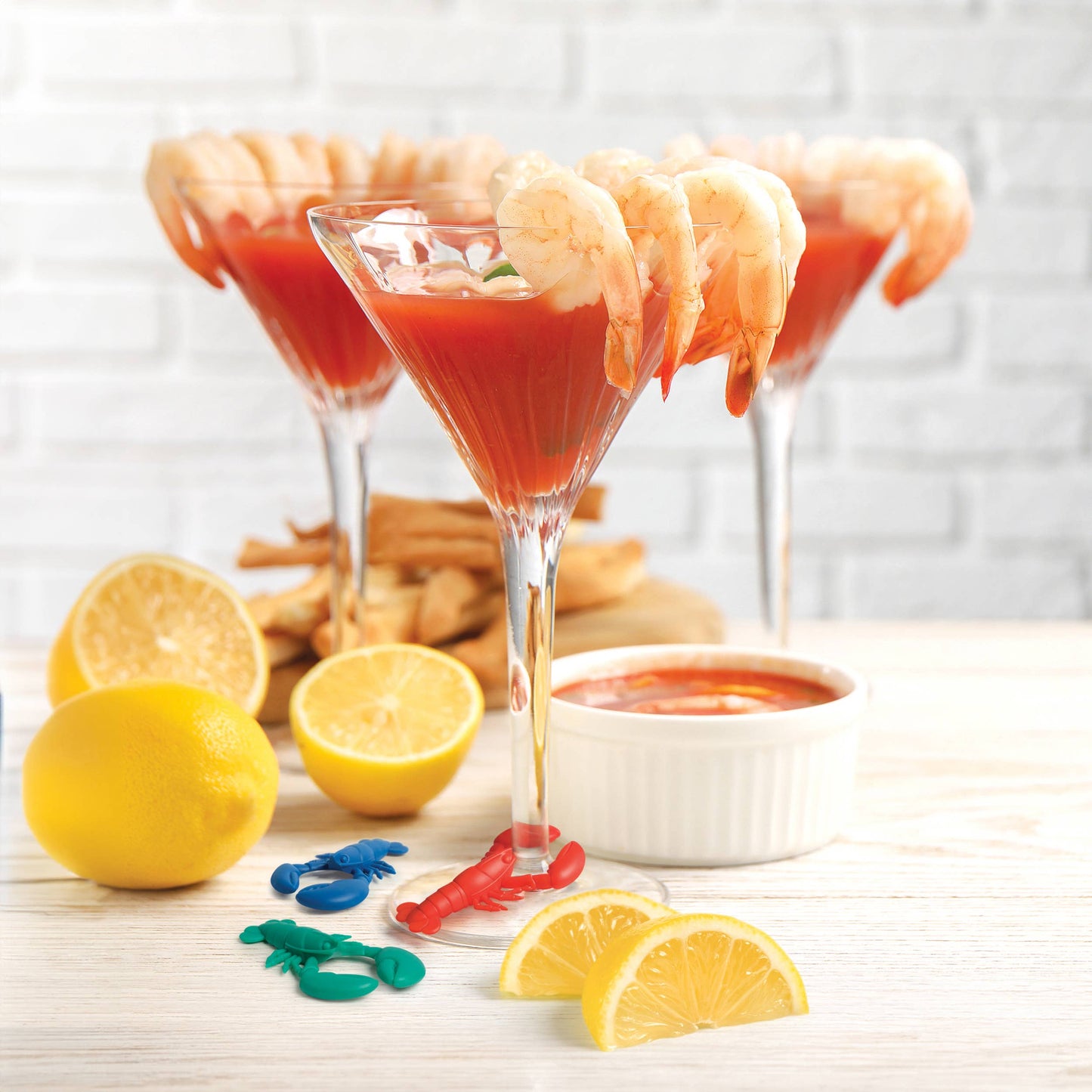 PARTY PINCHERS - Lobster Drink Markers - Set of 6