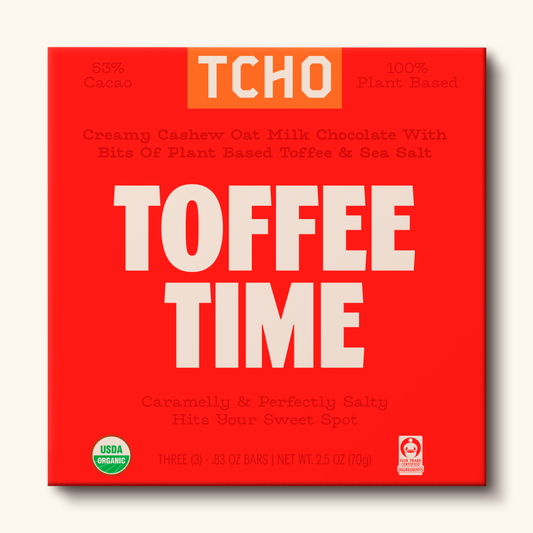 Toffee Time Oat Milk Toffee & Sea Salt Chocolate Bar