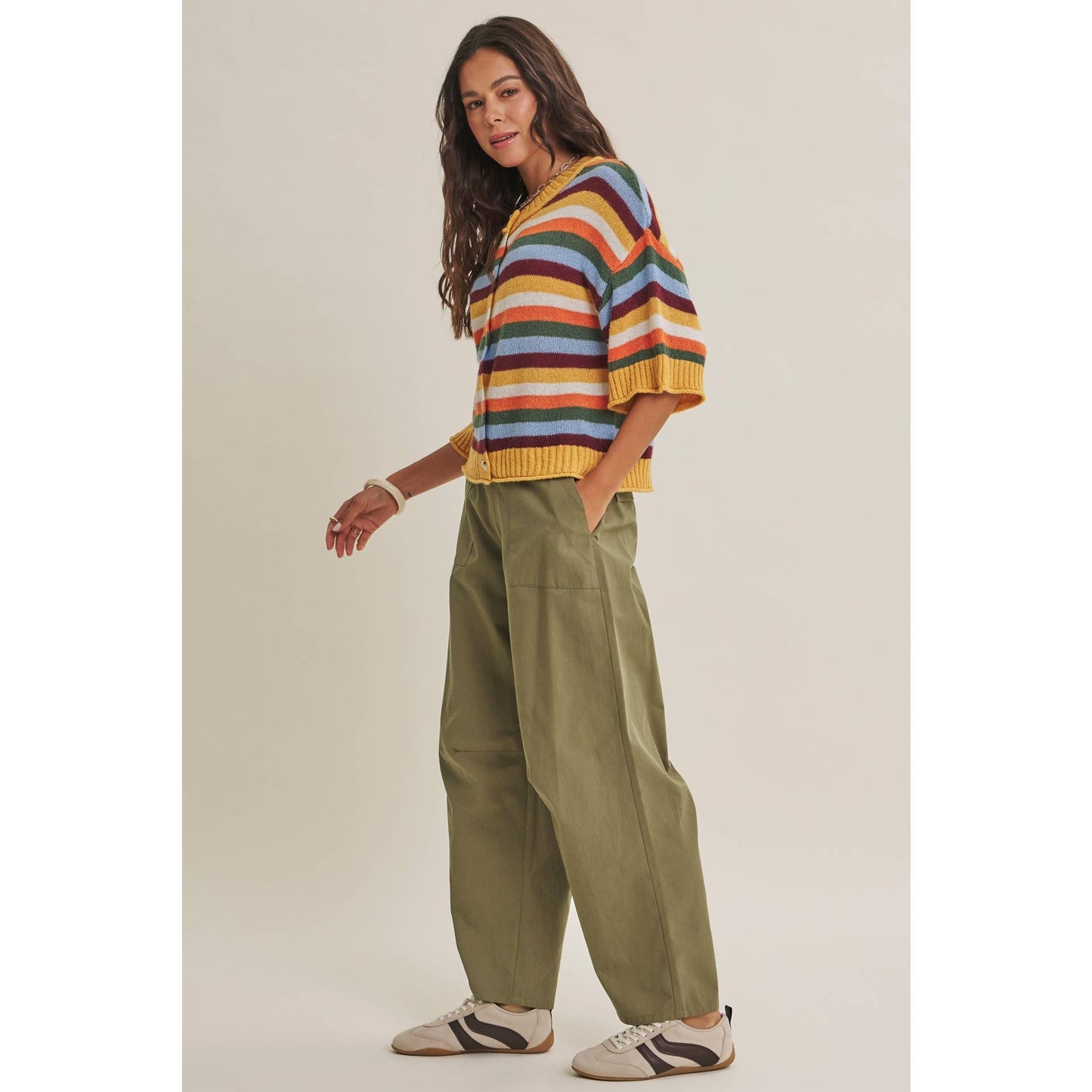 Golden Hour Stripe Cardigan