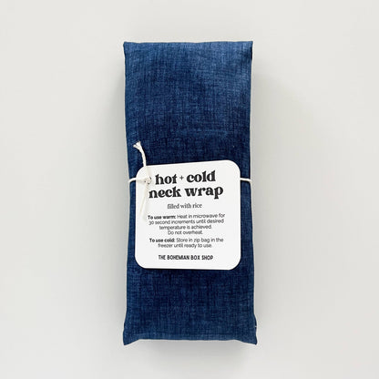 Hot & Cold Therapy Neck Wrap - Blue Textured