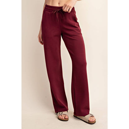 MODAL POLY SPAN SCUBA STRAIGHT PANT