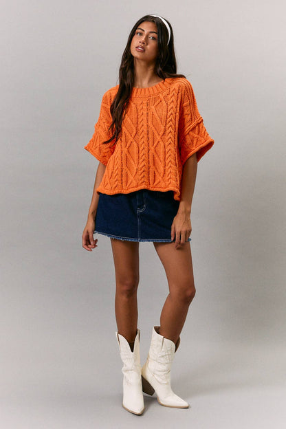 Relaxed Coastal Cable Knit