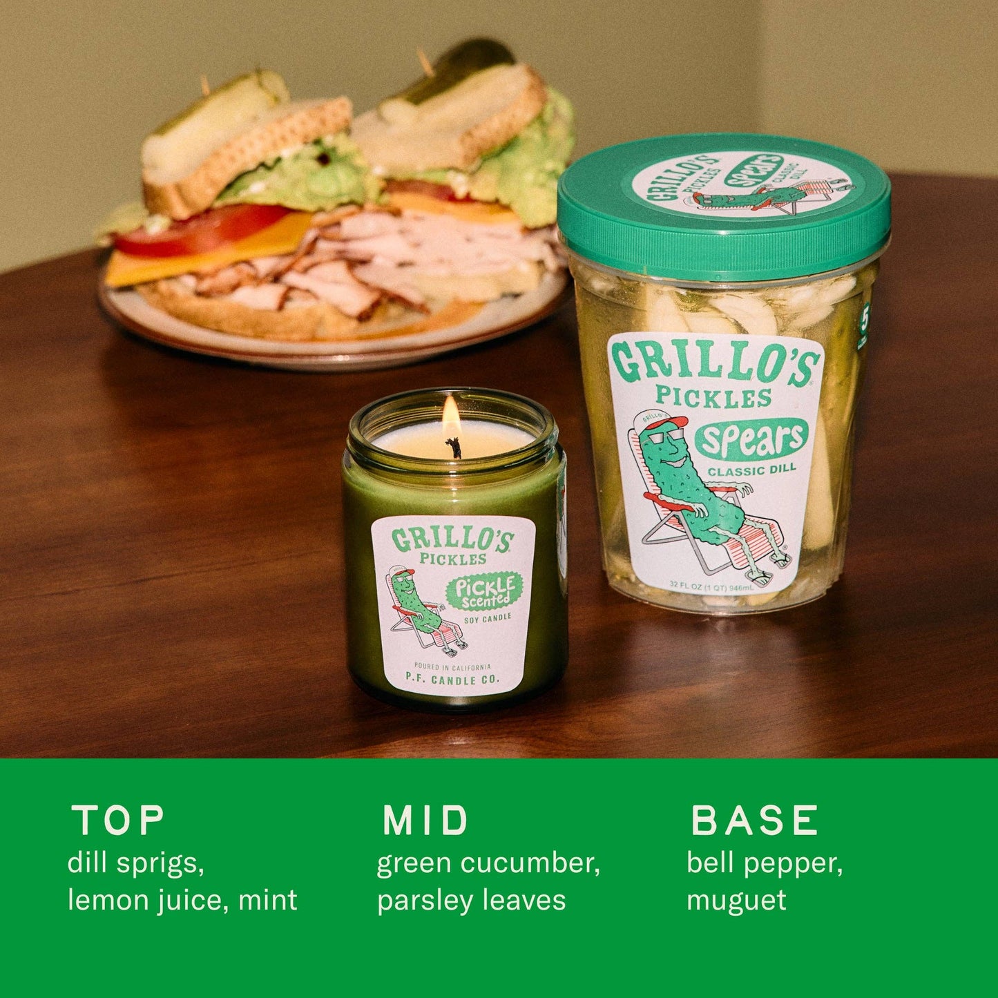 Grillo's Pickle Scented– Standard Candle