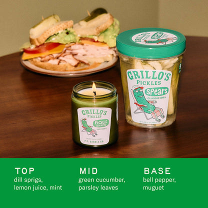 Grillo's Pickle Scented– Standard Candle
