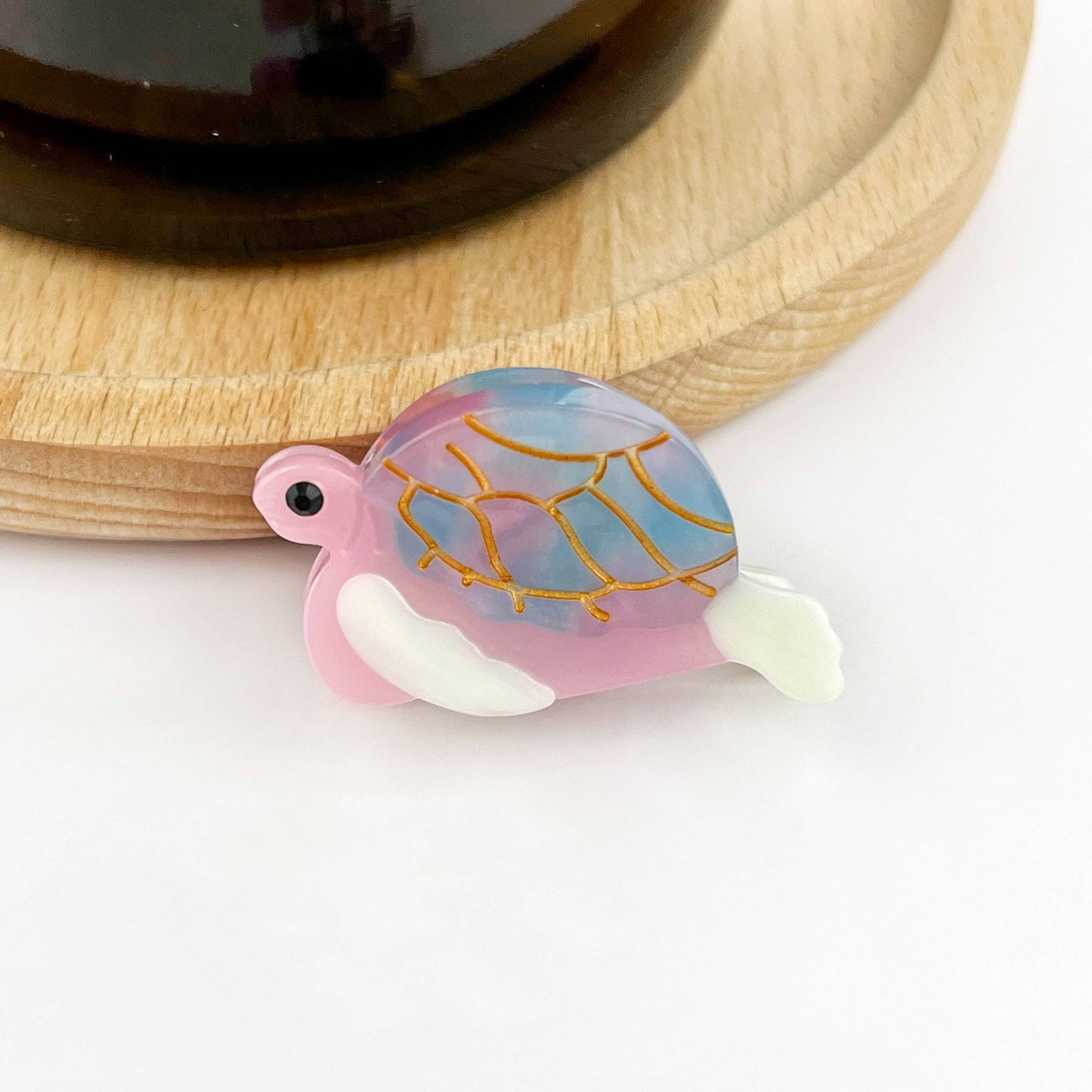 Green Turtle Hair Clip