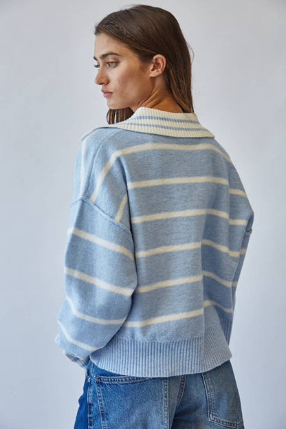 Taylor Contrast Collar Sweater