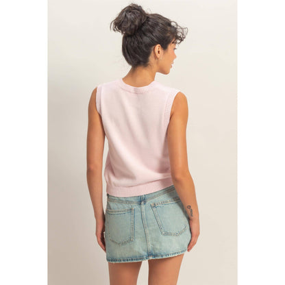 Button Up Sleeveless Cardigan