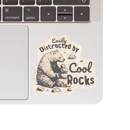 Distracted by Cool Rocks Sticker