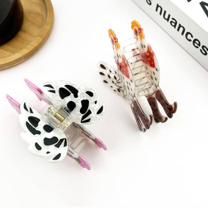 Chicken With Boots Hairclip