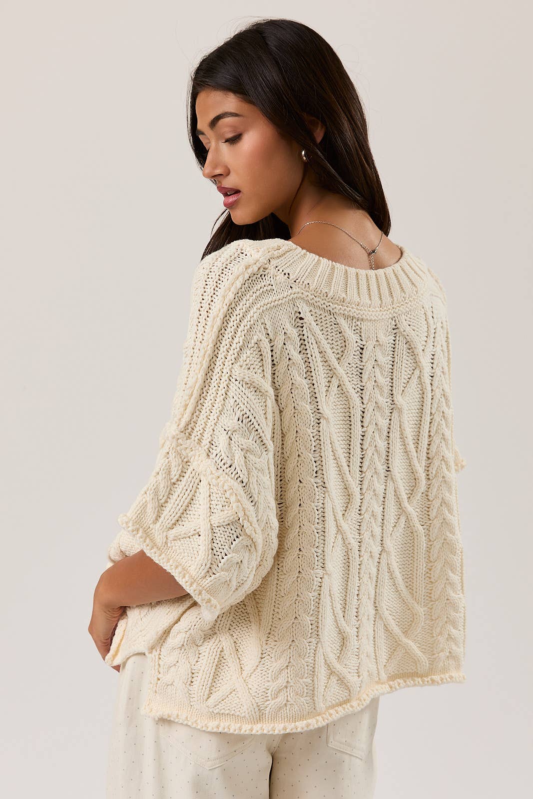 Relaxed Coastal Cable Knit