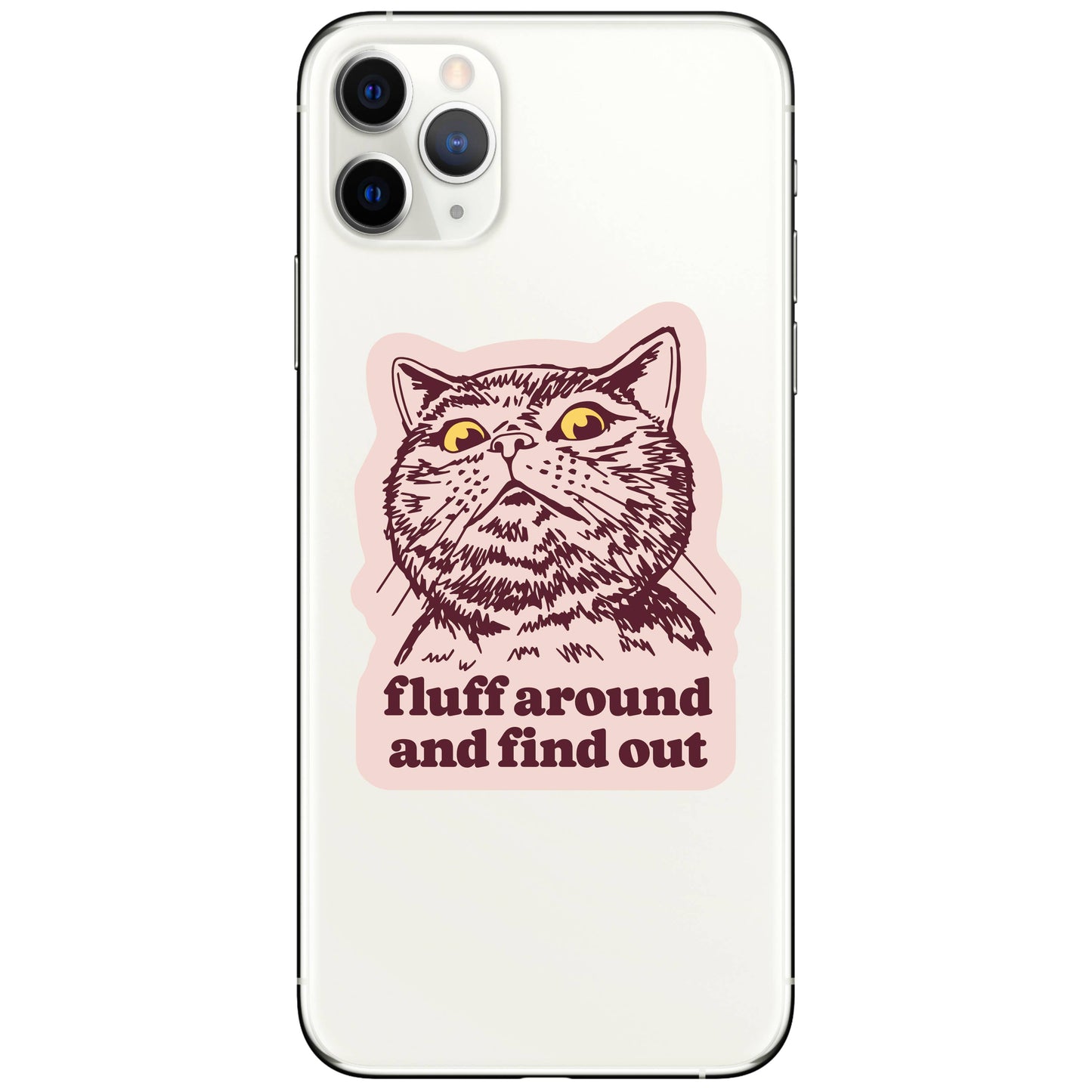Fluff Around Sticker