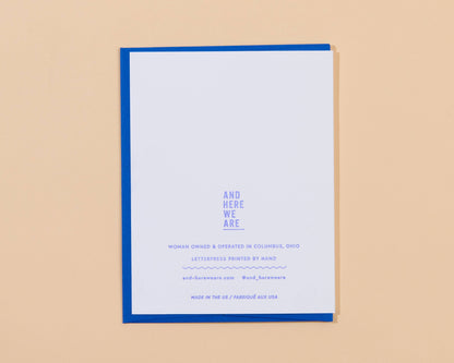 Letterpress Couch Potatoes Card