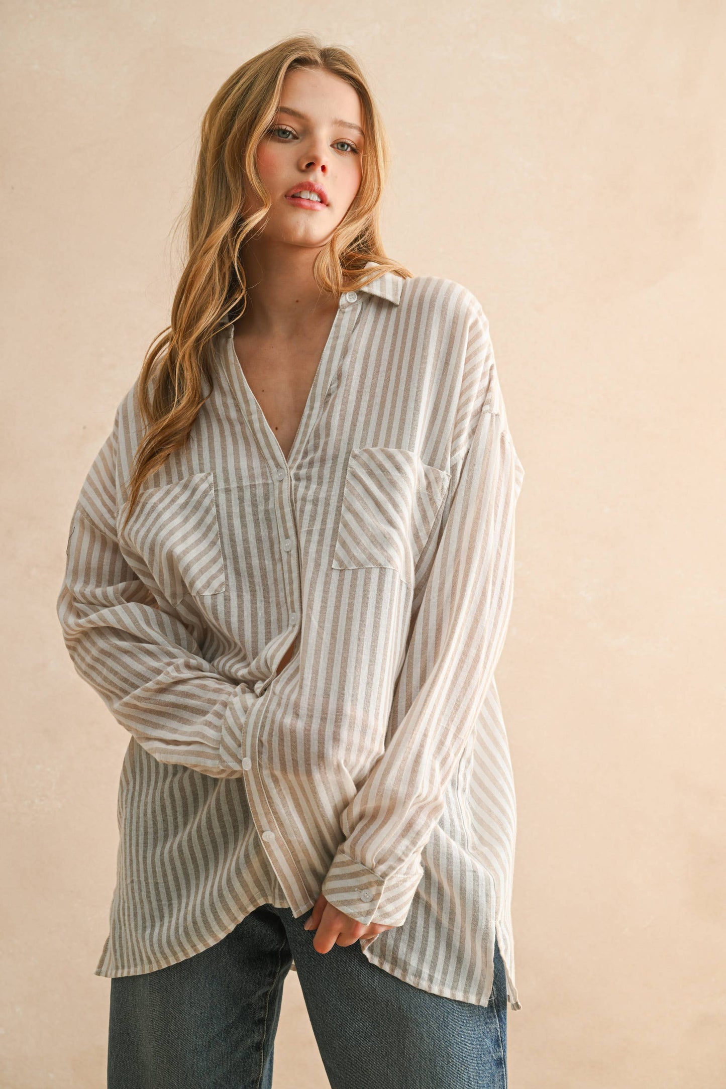 Timeless Striped Button Down Shirt