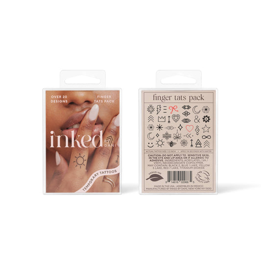 Finger Tats Temporary Tattoo Pack