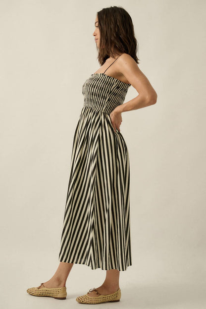 Harbor Stripe Midi Dress