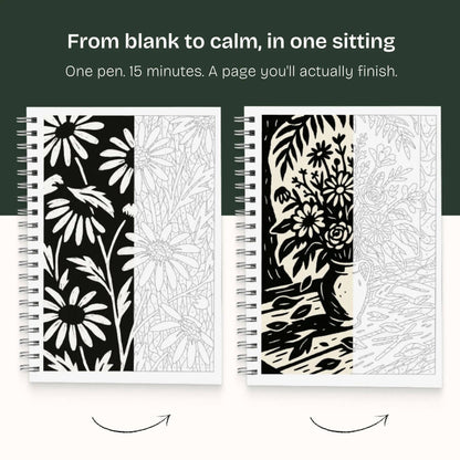 One Color Coloring Book - Flowers Edition