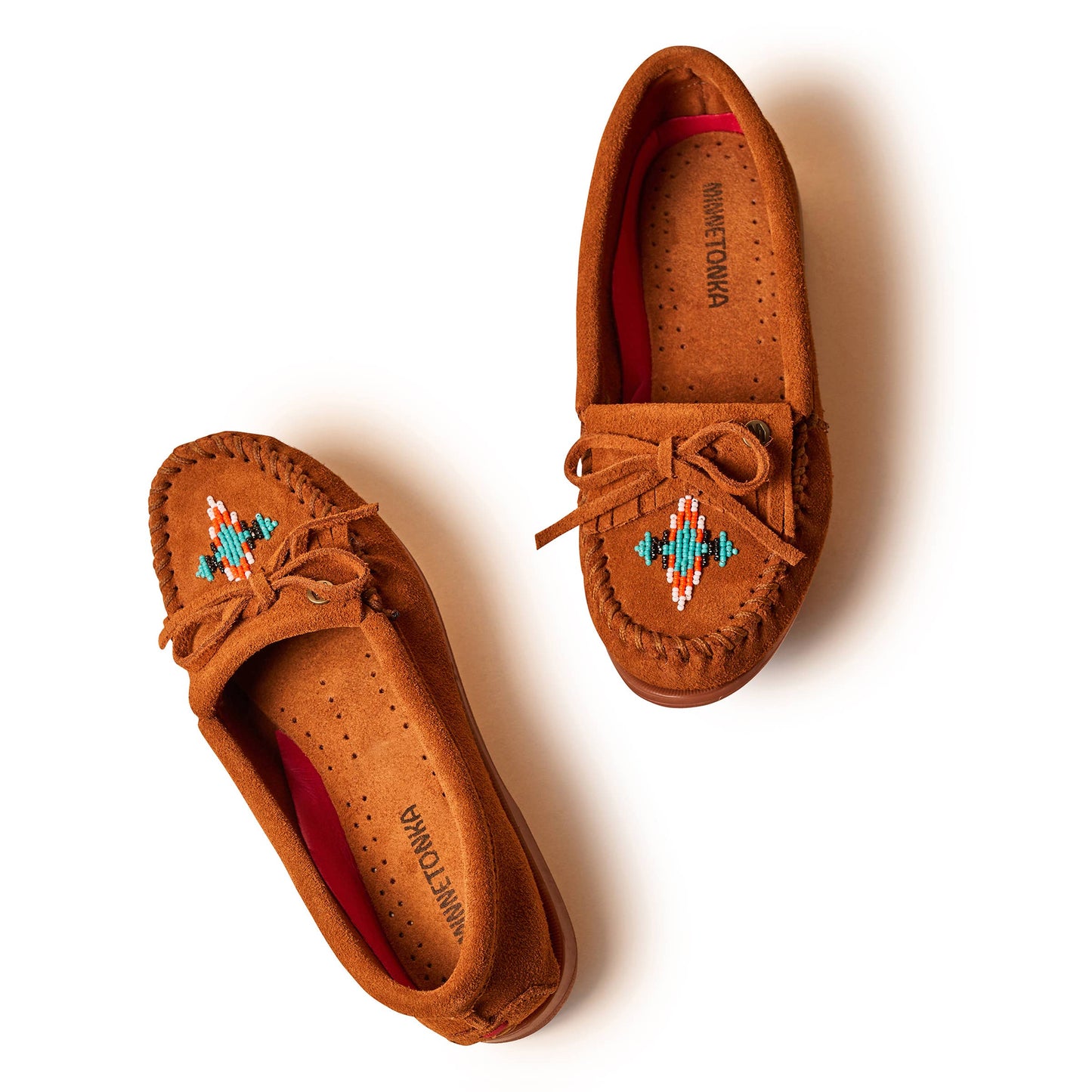 Women's Nizhoni Suede Beaded Moccasins