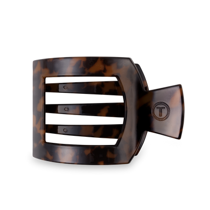 Square Flat Hair Clip | Large | Tortoise