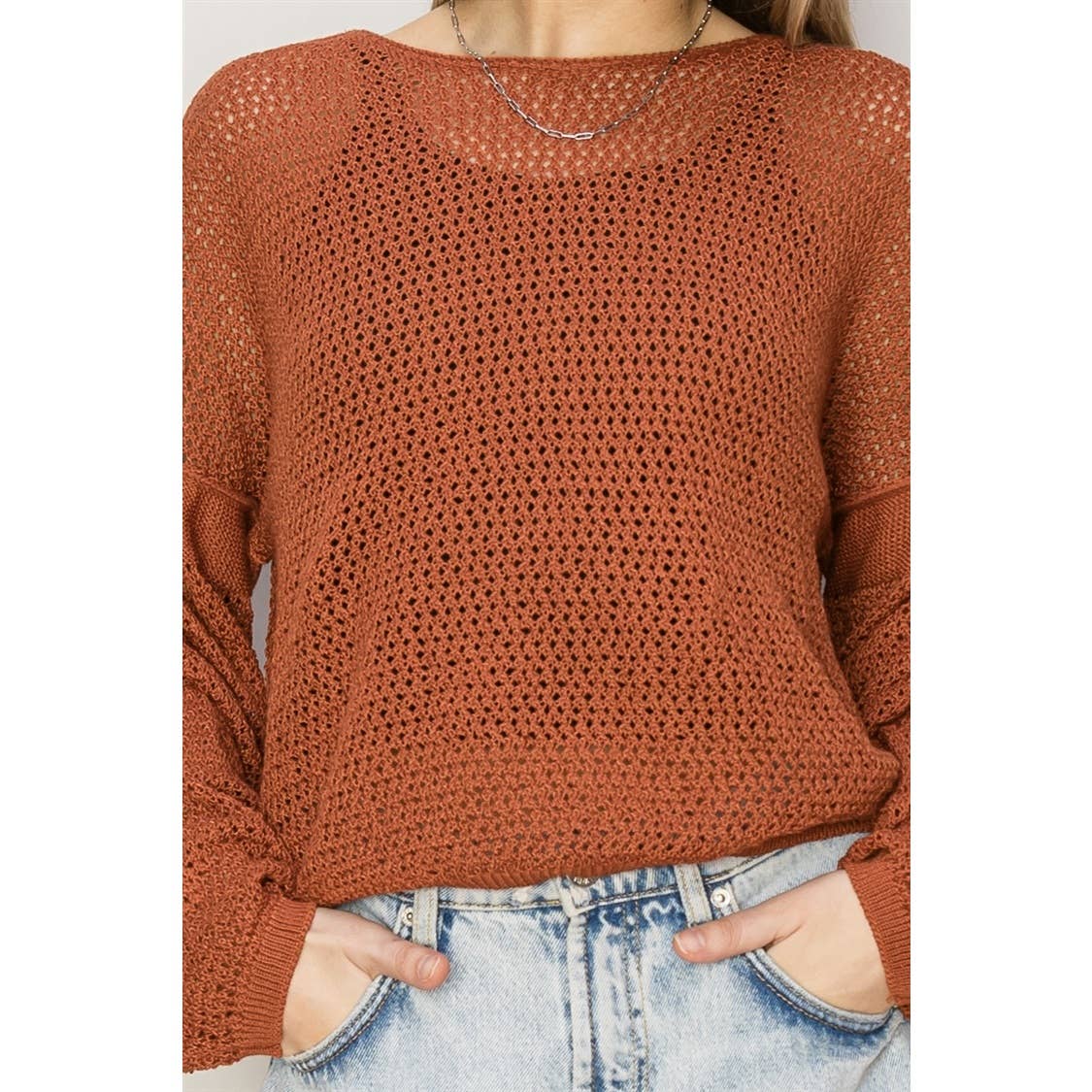 Coastal Mesh Sweater