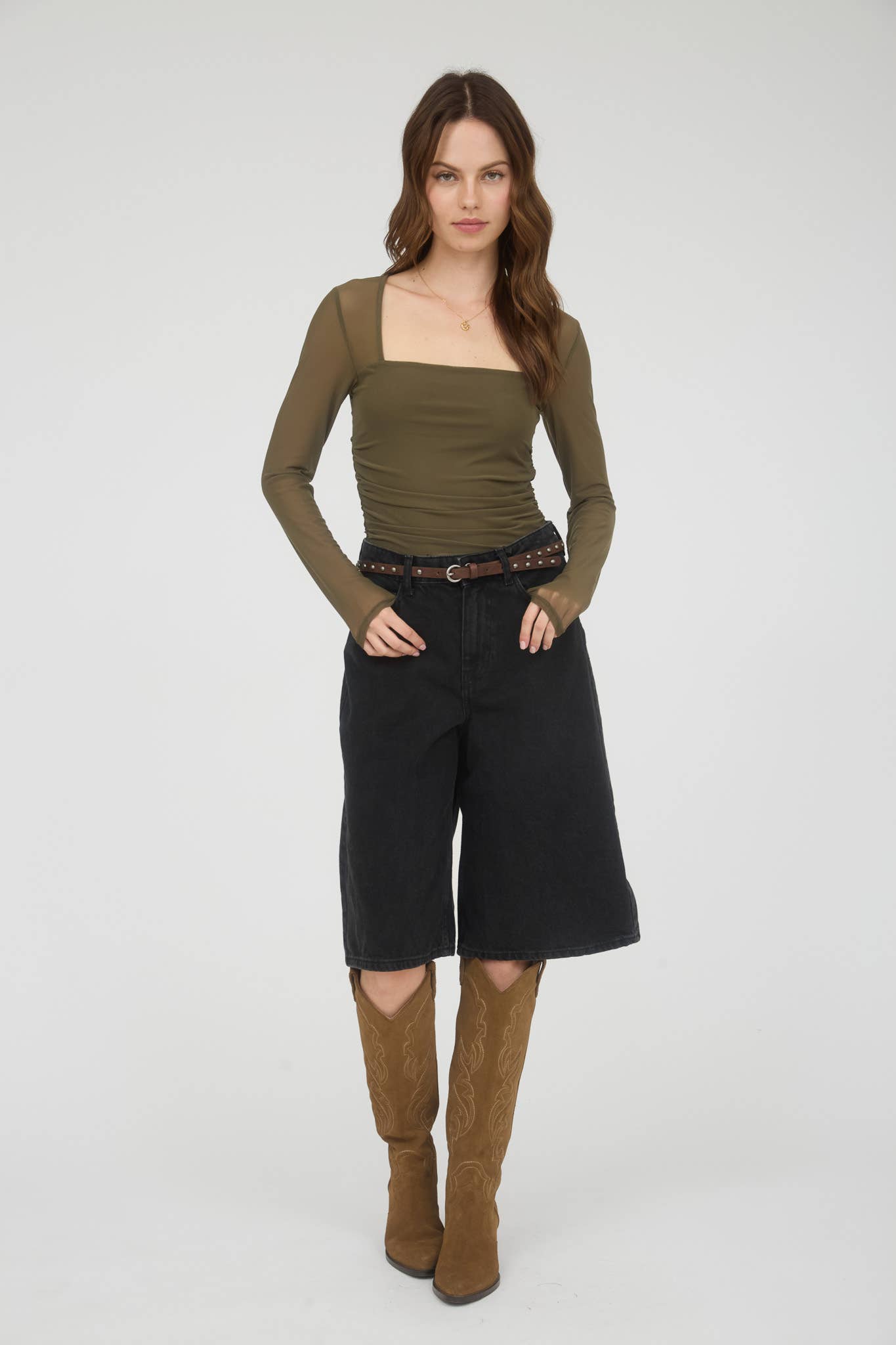 Sydney Square Neck LS Top