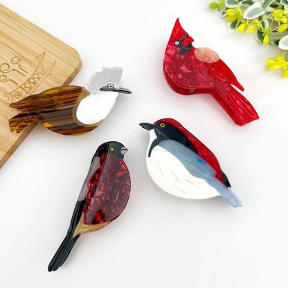 Charming Bird-Inspired Hair Claw Clip