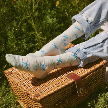 Socks that Protect Pollinators | Beige Hummingbirds