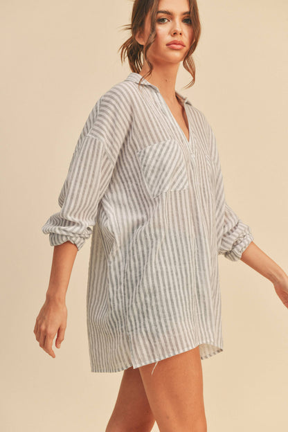 Timeless Striped Button Down Shirt