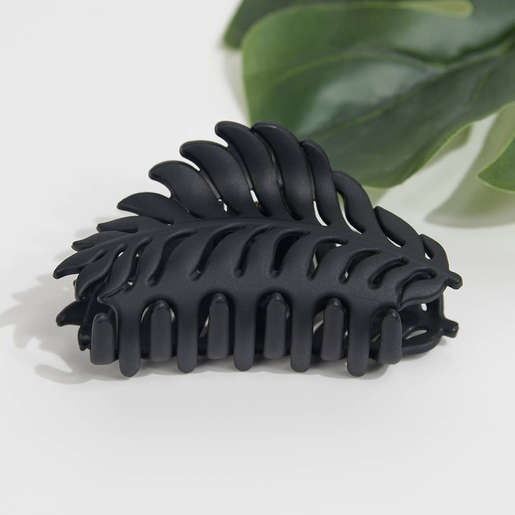 Matte Leaf Hair Claw Clip