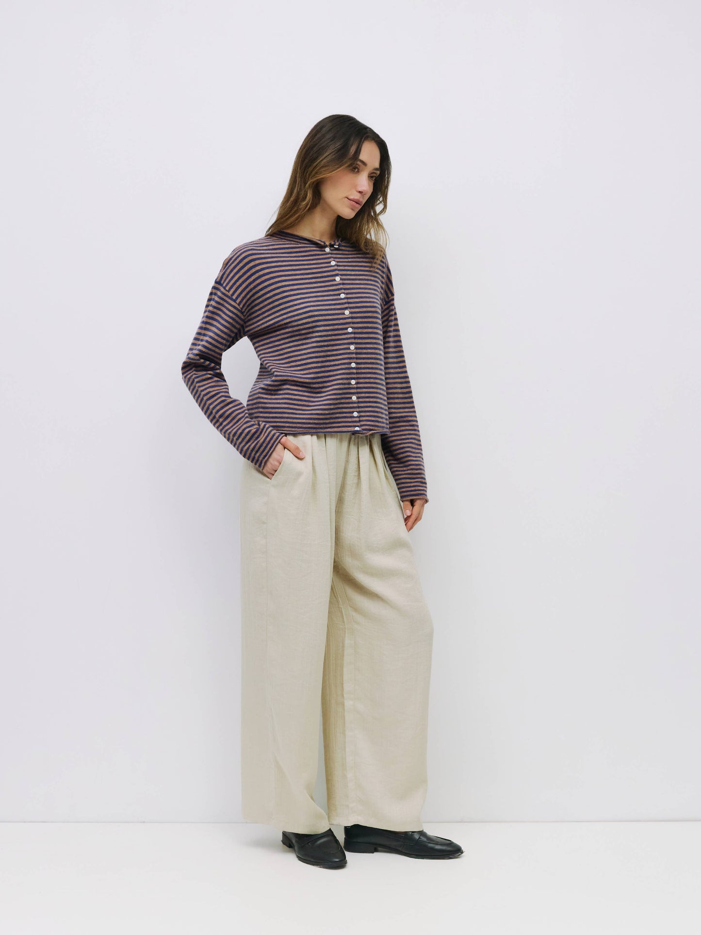 The Elisa Striped Cardigan