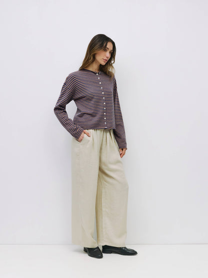 The Elisa Striped Cardigan