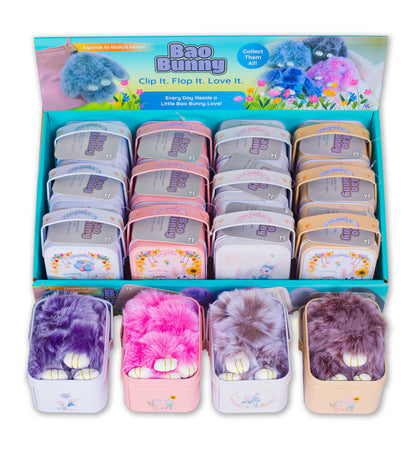 Bao Bunny™ Furry Kawaii Plush Keychain Mystery Tin | PDQ