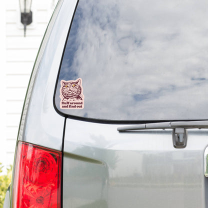 Fluff Around Sticker