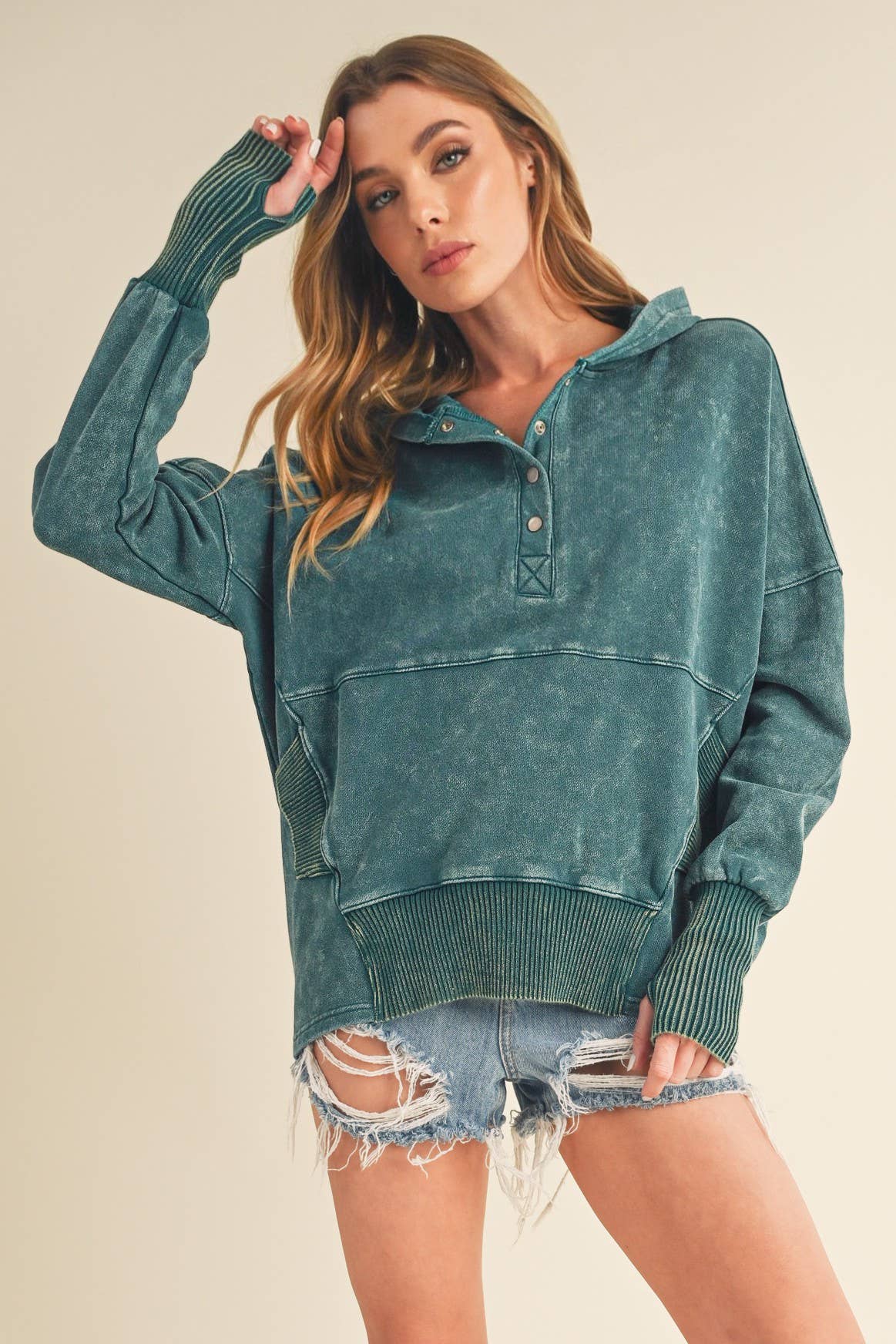 962CK Washed Vivi Pullover