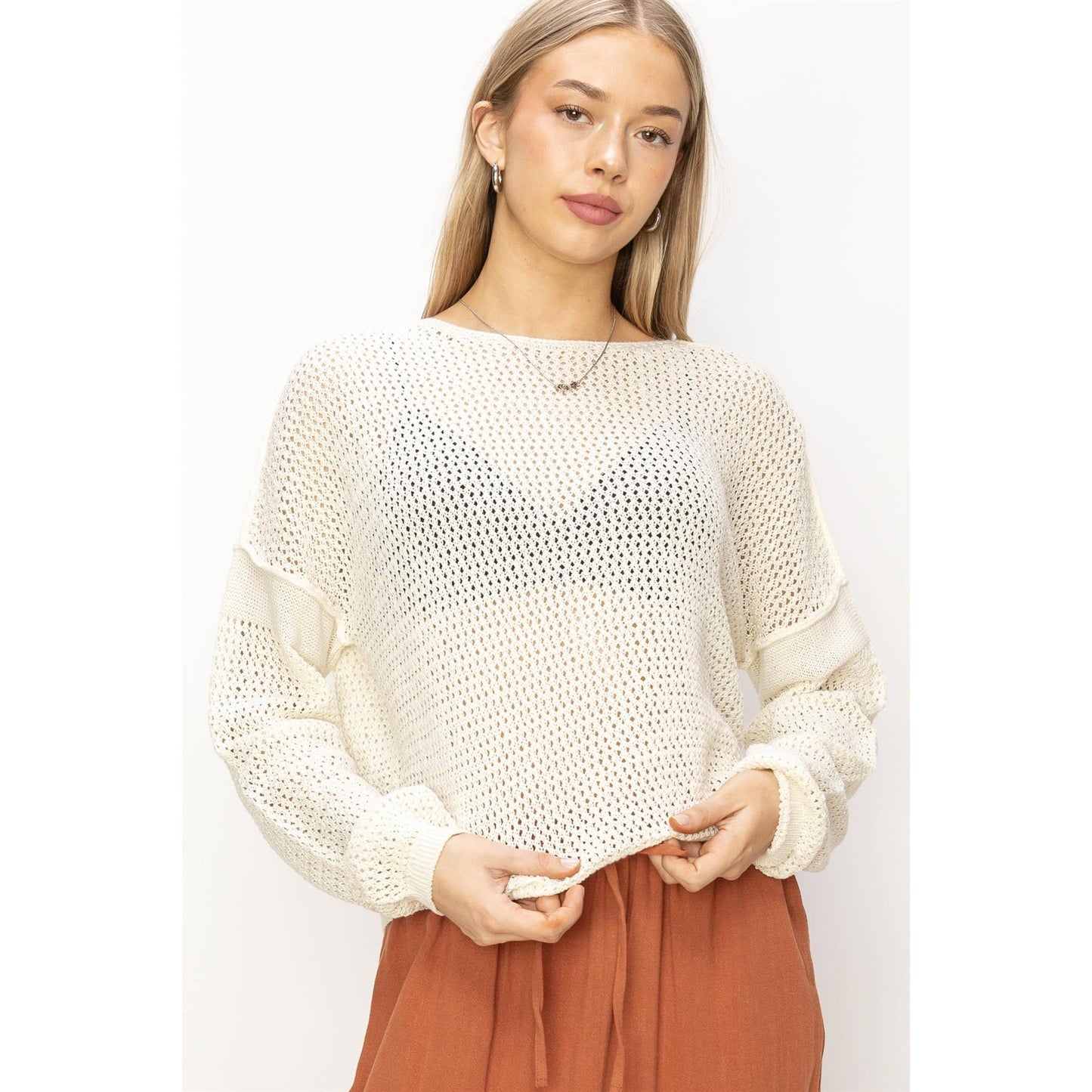 Coastal Mesh Sweater