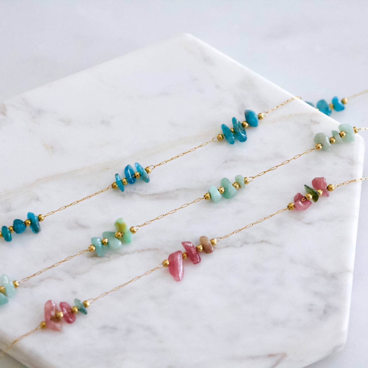 Nugget Gemstone Necklace