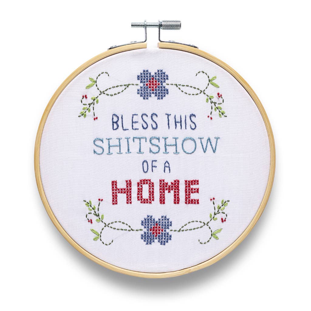 Bless This Shitshow Embroidery Kit | Funatic