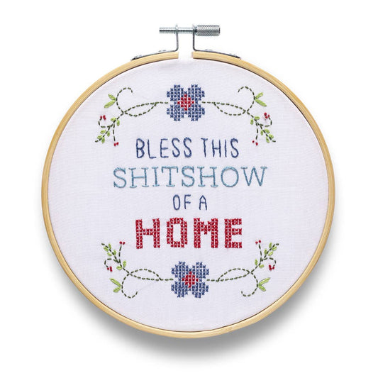 Bless This Shitshow Embroidery Kit | Funatic