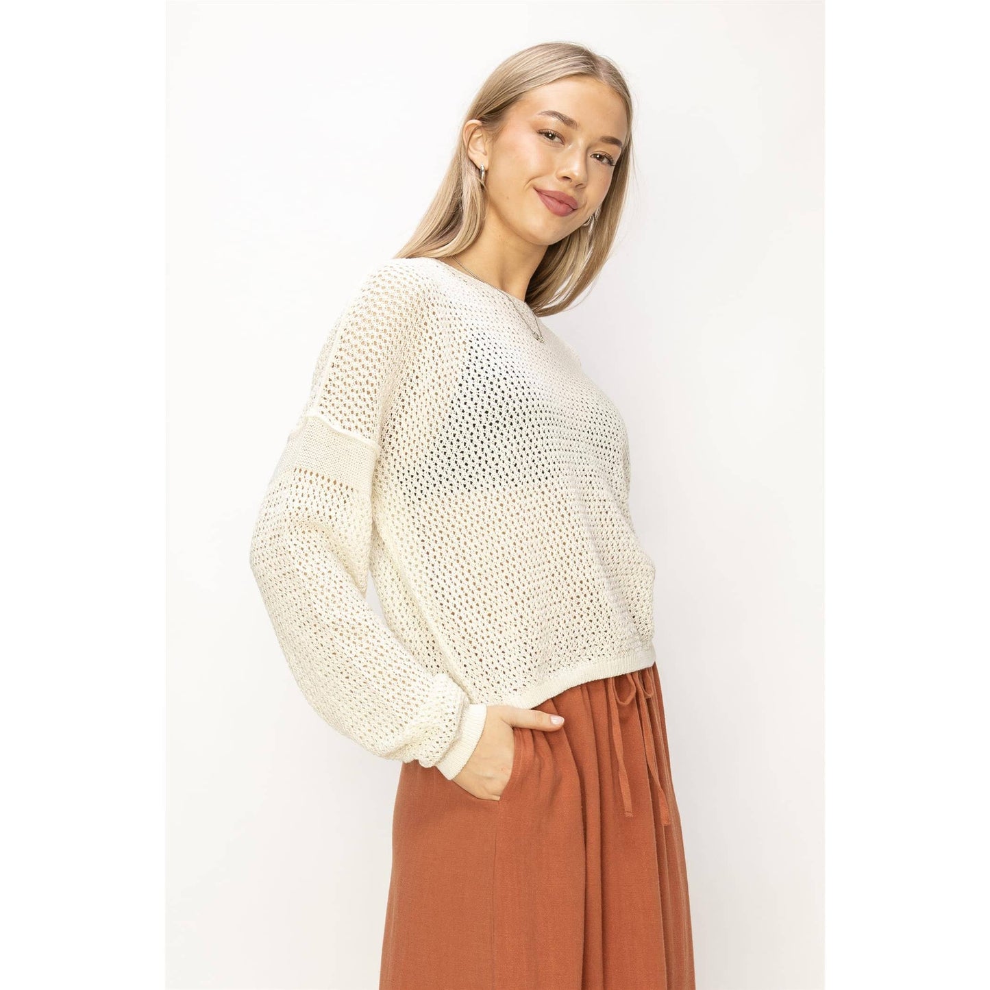 Coastal Mesh Sweater