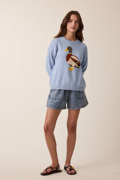 MALLARD DUCK KNIT SWEATER / WL25-12426