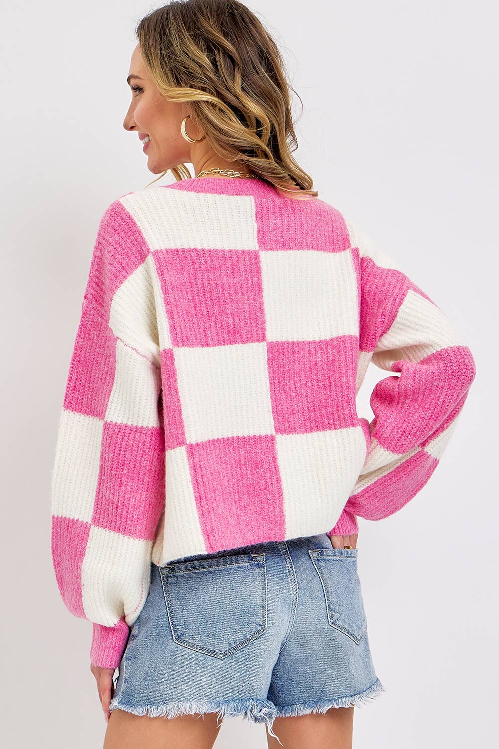 Cozy Grid Sweater