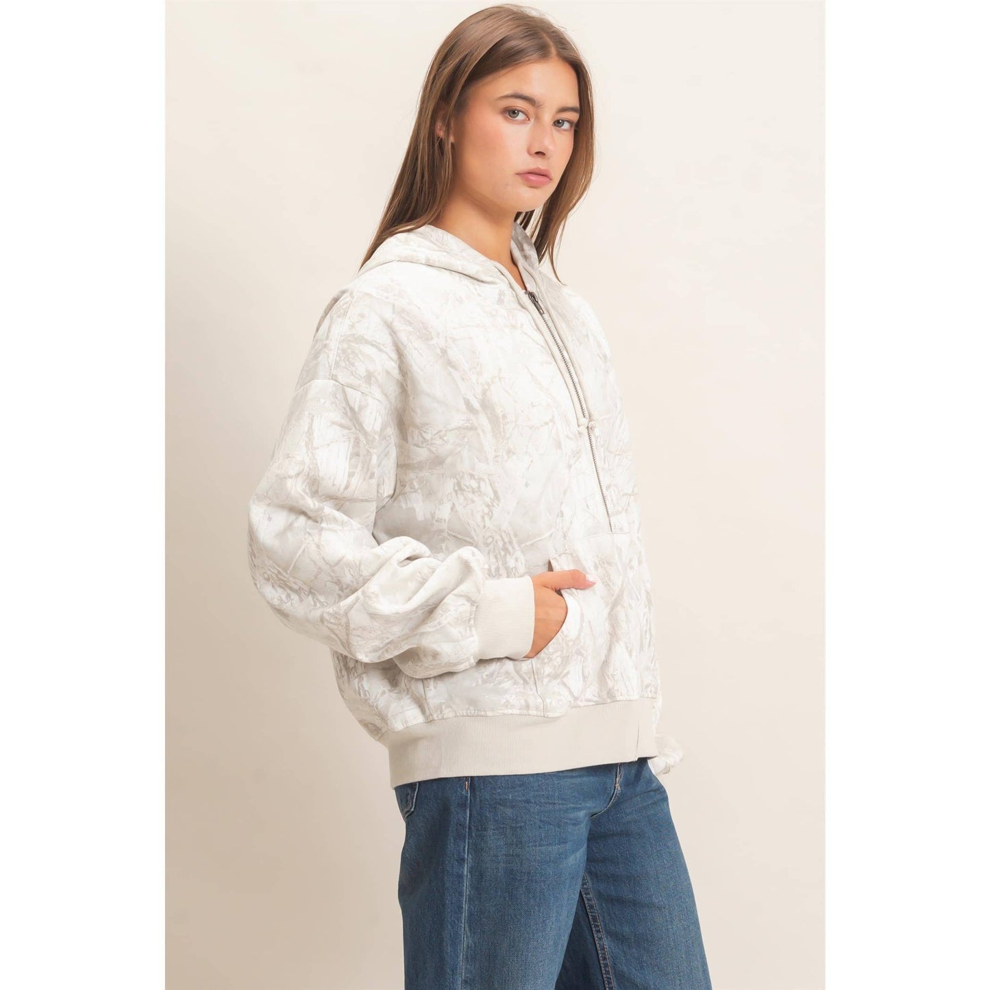 Relaxed Camo Hoodie