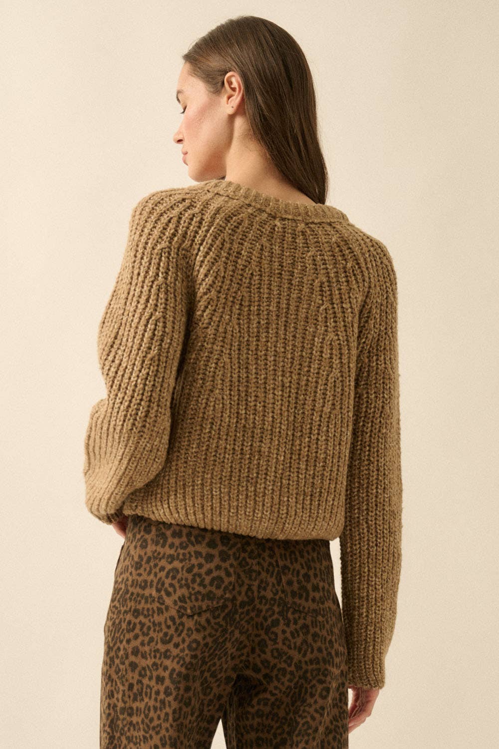 Confetti Button-Front Cardigan