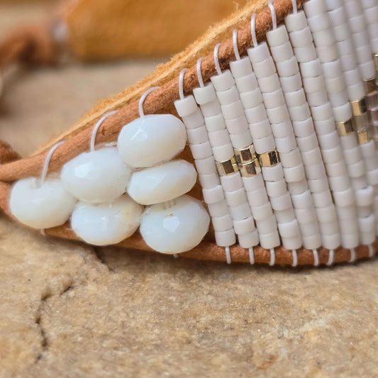 Lucid Dreams Harmony Opal Medium Beaded Cuff Bracelet