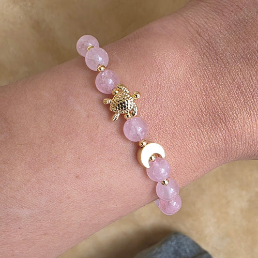 Pink Moon Bracelet | Rose Quartz