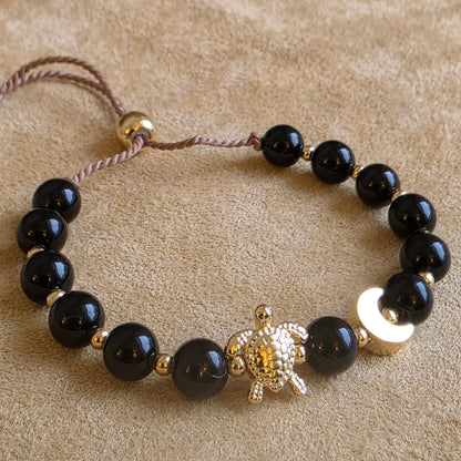 Beaver Moon Bracelet | Black Onyx
