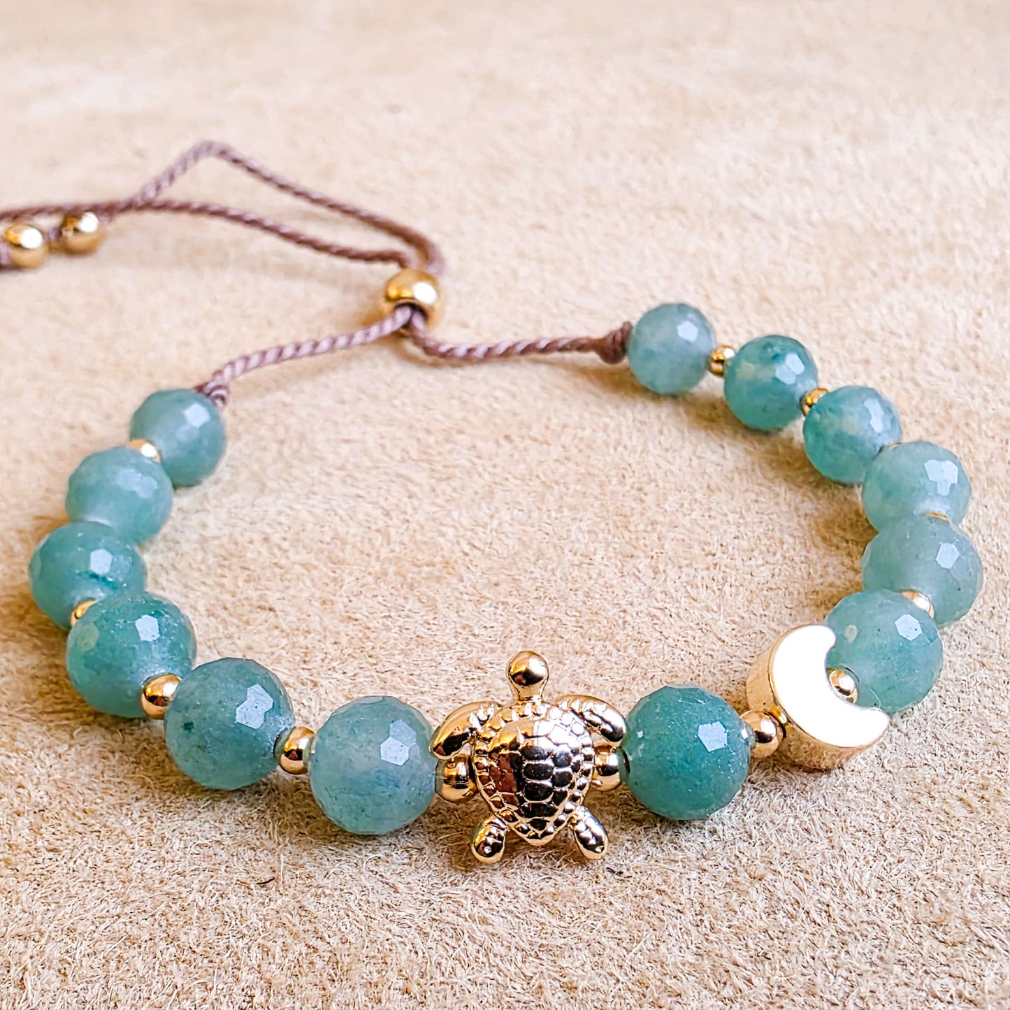 Worm Moon Bracelet | Green Aventurine